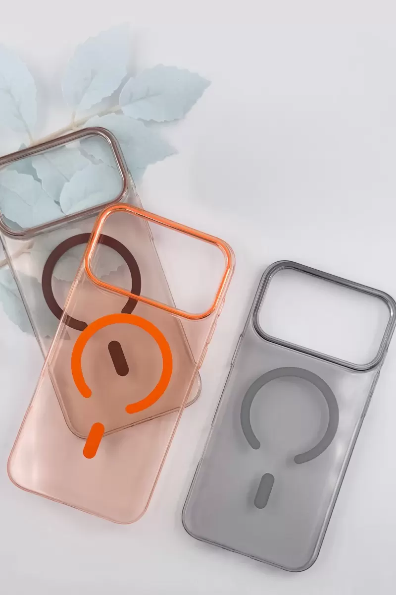 Joko Apple iPhone 17 Pro Max PC Blank Magsafe Kapak - Turuncu