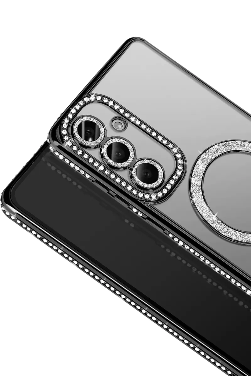 Newface Samsung Galaxy A37 5G Joke Simli Magneticsafe Kılıf - Siyah