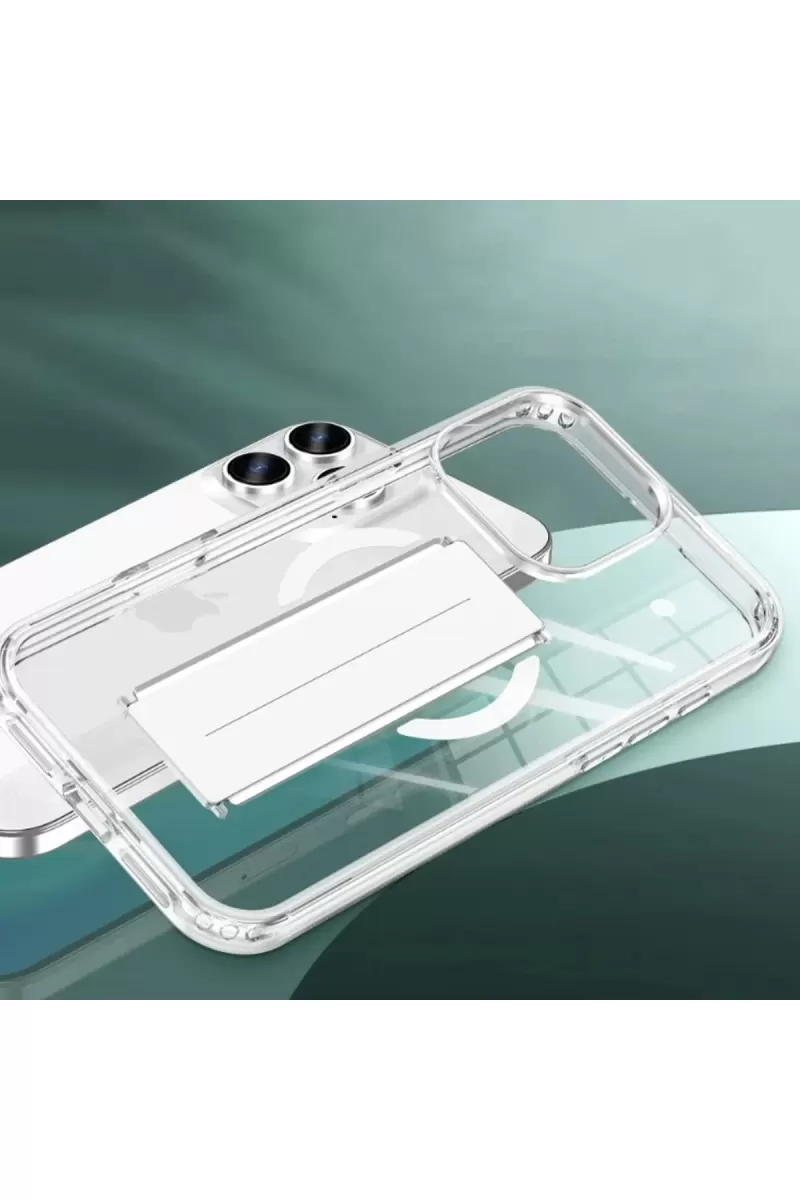 Joko Apple iPhone 16 Pro Max Kılıf Alfa Magsafe Standlı Kapak - Siyah