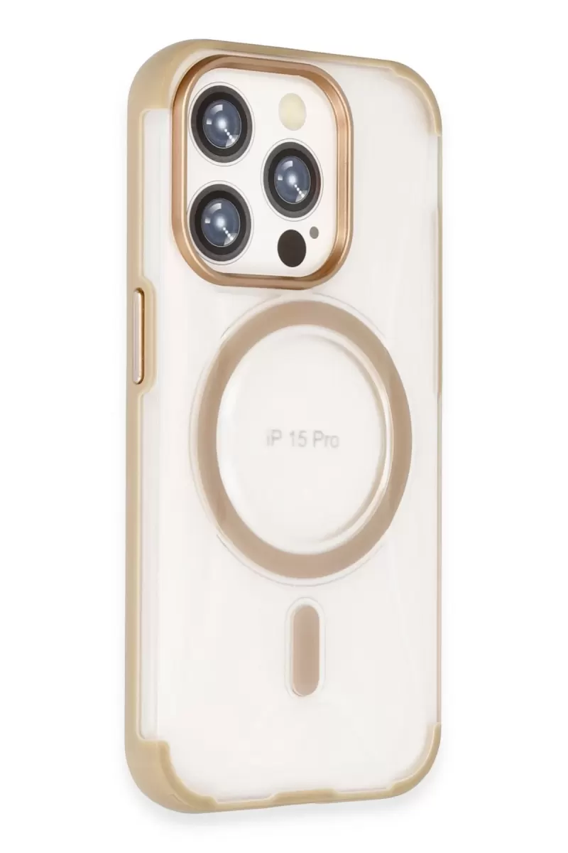 Joko Apple iPhone 15 Pro Hilton Magsafe Kapak - Gold