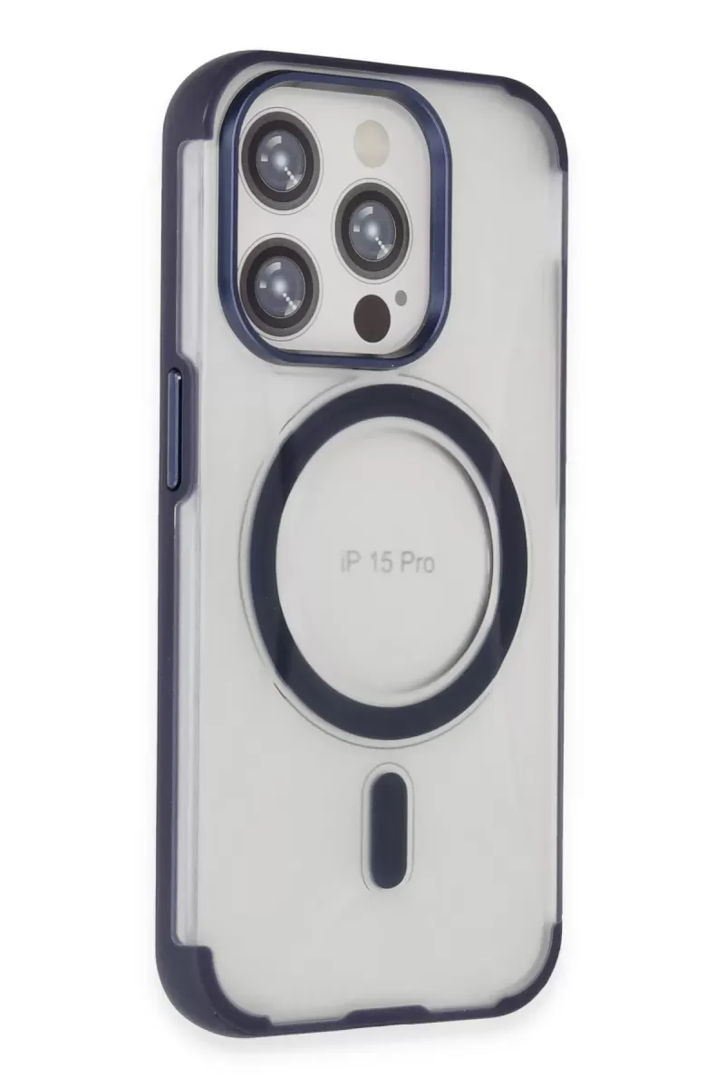 Joko Apple iPhone 15 Pro Max Hilton Magsafe Kapak - Lacivert