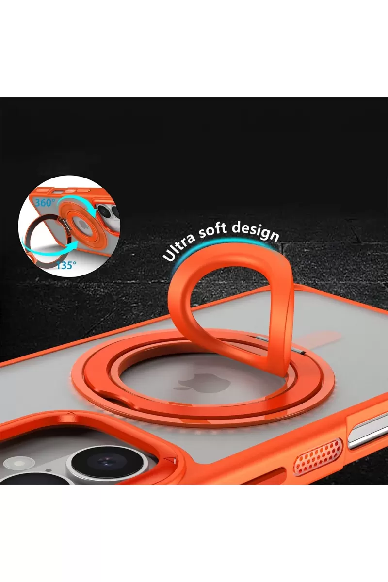 Joko Apple iPhone 16 Banza Magsafe Standlı Kapak - Pembe