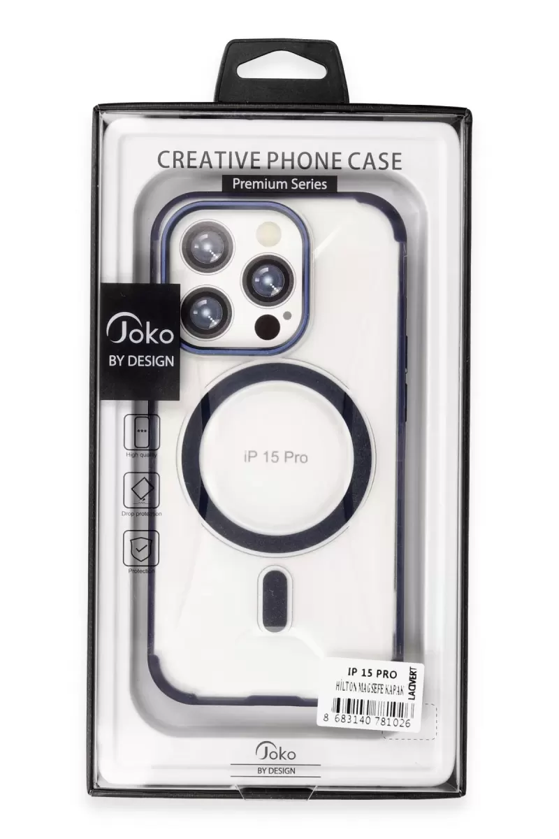 Joko Apple iPhone 15 Pro Max Hilton Magsafe Kapak - Titan Gri