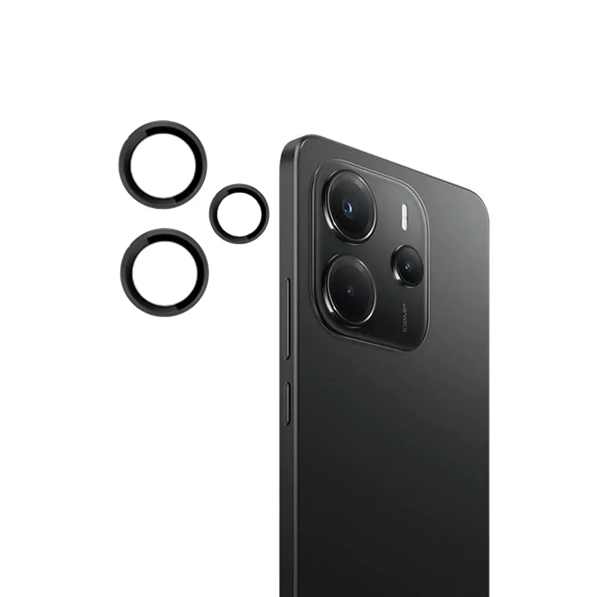 Joko Xiaomi Redmi Note 14 4G PVD Metal Kamera Lens - Siyah