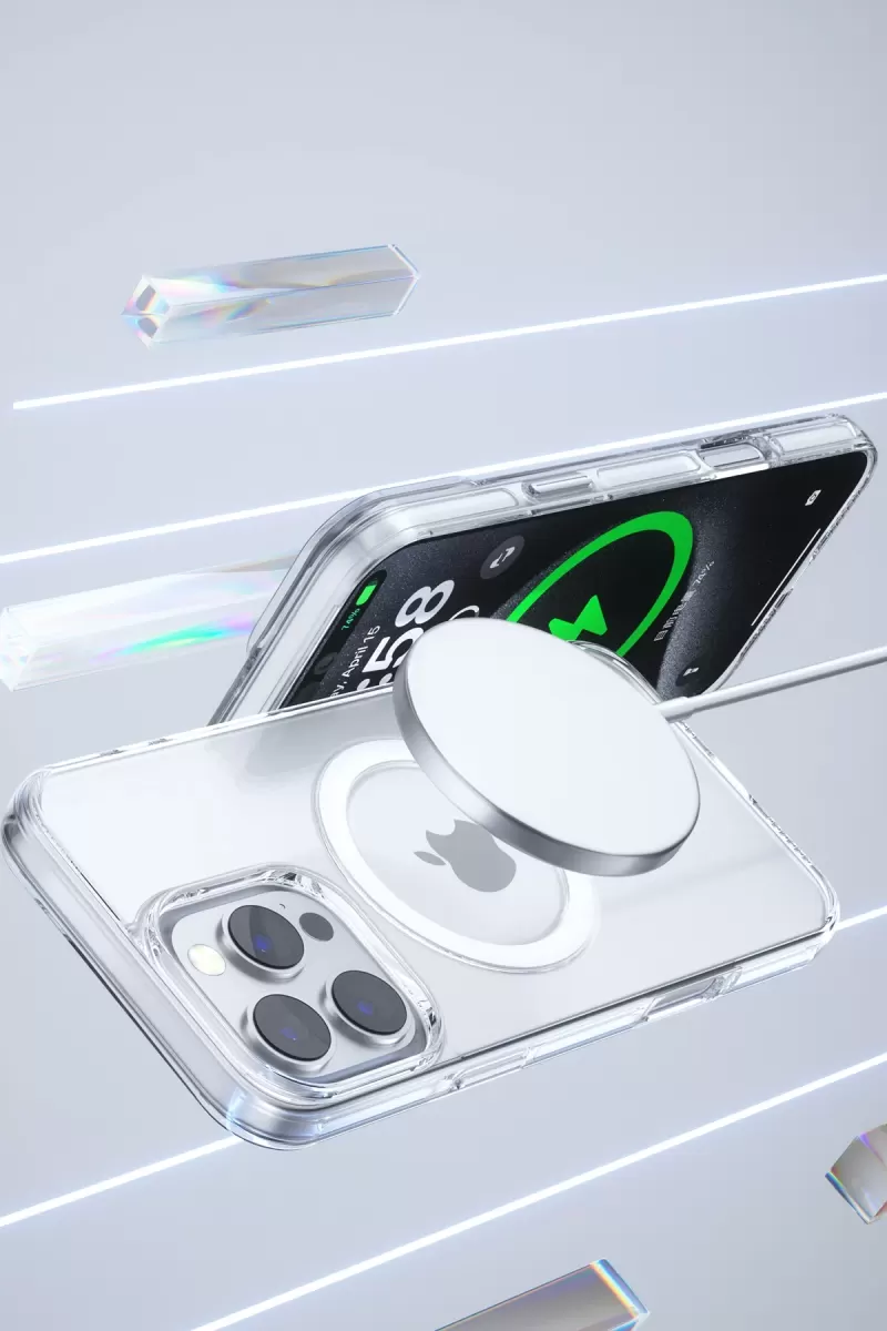 Joko Apple iPhone 16 Pro Gleam PC Sert Magsafe Kılıf - Kahverengi