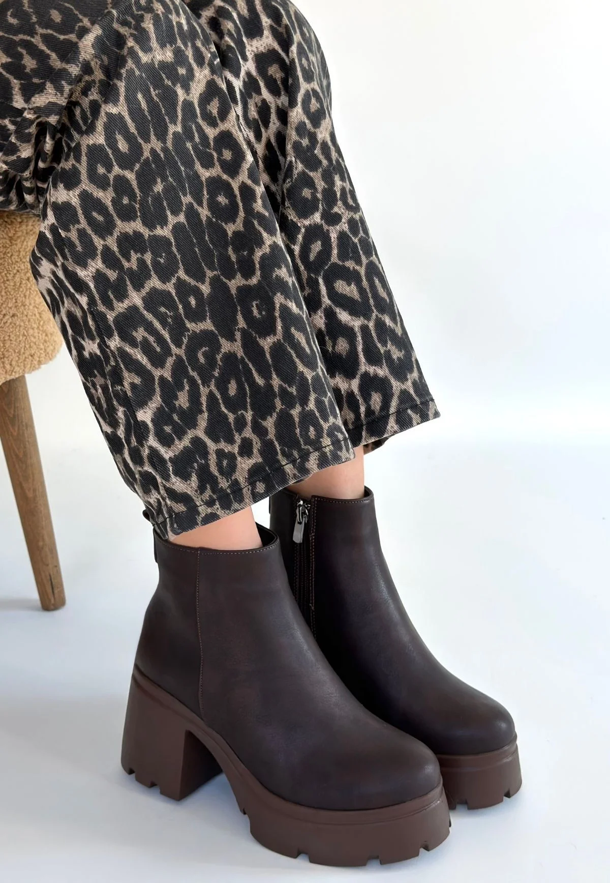 Belay Acı Kahve Nubuk Topuklu Bot