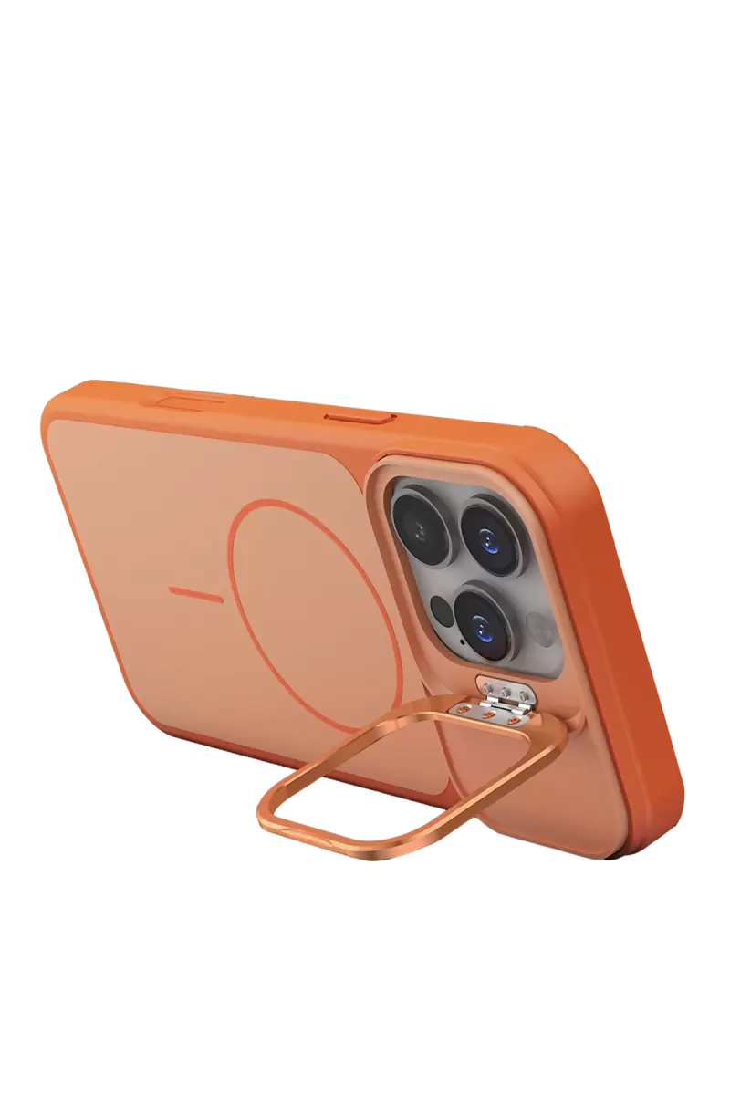 Joko Apple iPhone 16 Pro Max Pale Magsafe Standlı Kapak - Turuncu