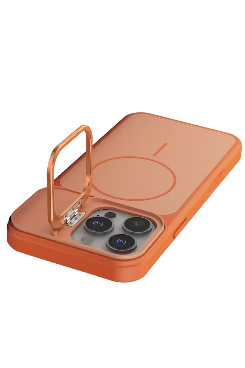 Joko Apple iPhone 16 Pro Max Pale Magsafe Standlı Kapak - Turuncu