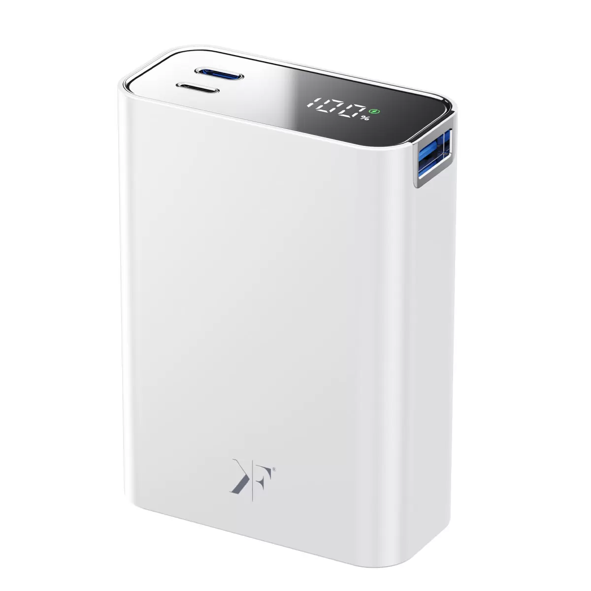Newface PW501 20.000 mAh Dijital Göstergeli 2 Adet 45W Type-C ve 22.5W USB Çıkışlı Şarj PD Hızlı Şarj Powerbank - Beyaz
