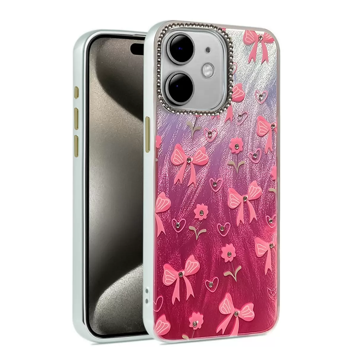 Newface Apple iPhone 11 Kılıf Blade Aynalı Desenli Kapak - Desen 3
