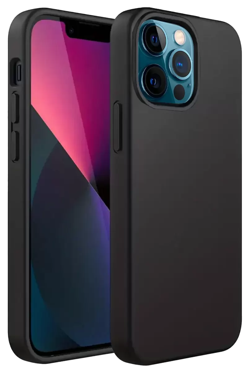 Newface Apple iPhone 12 Pro Kılıf First Silikon - Siyah