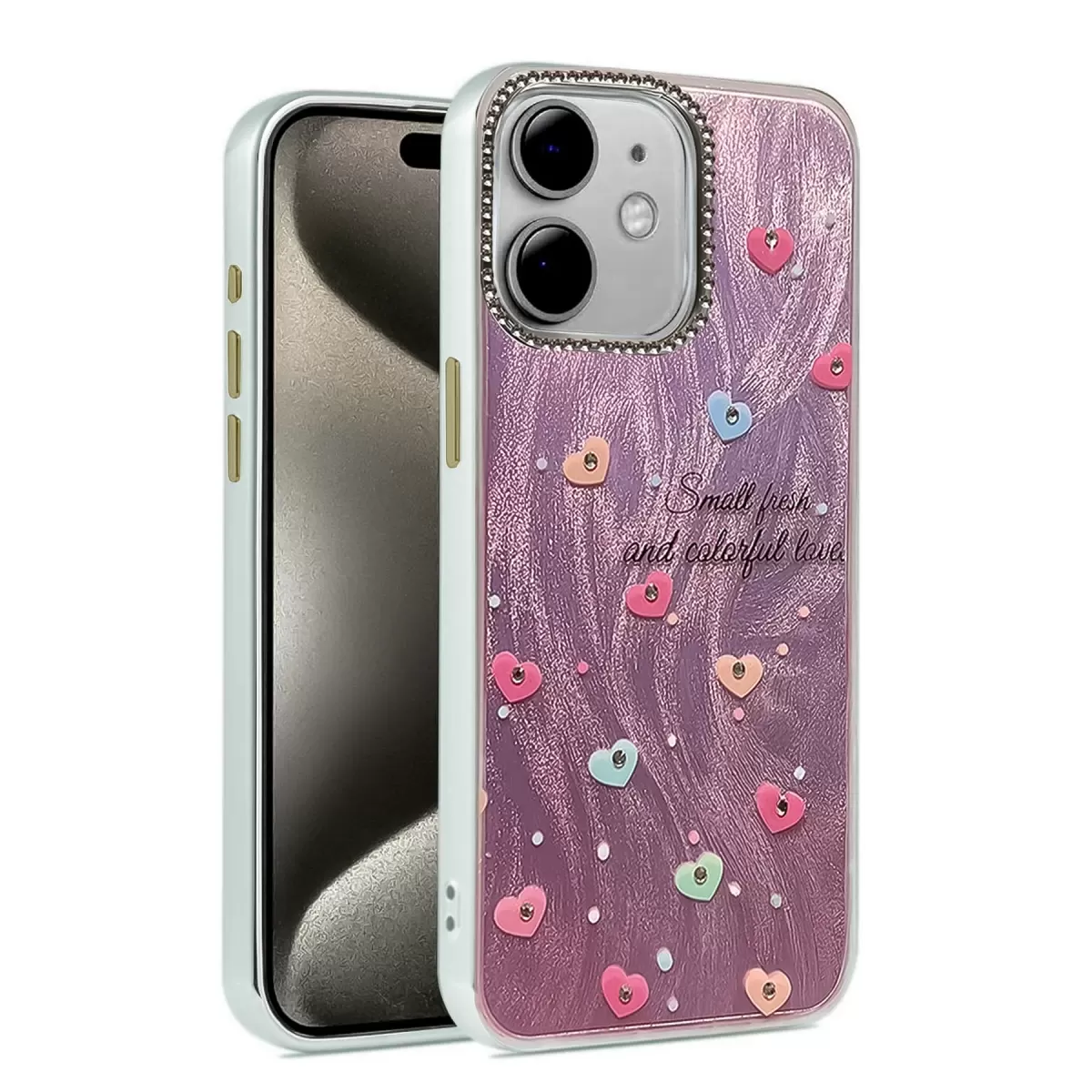 Newface Apple iPhone 11 Kılıf Blade Aynalı Desenli Kapak - Desen 8