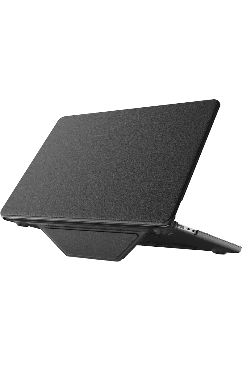 Newface Apple Macbook Air 15 2024 Macbook Deri Kapak - Siyah