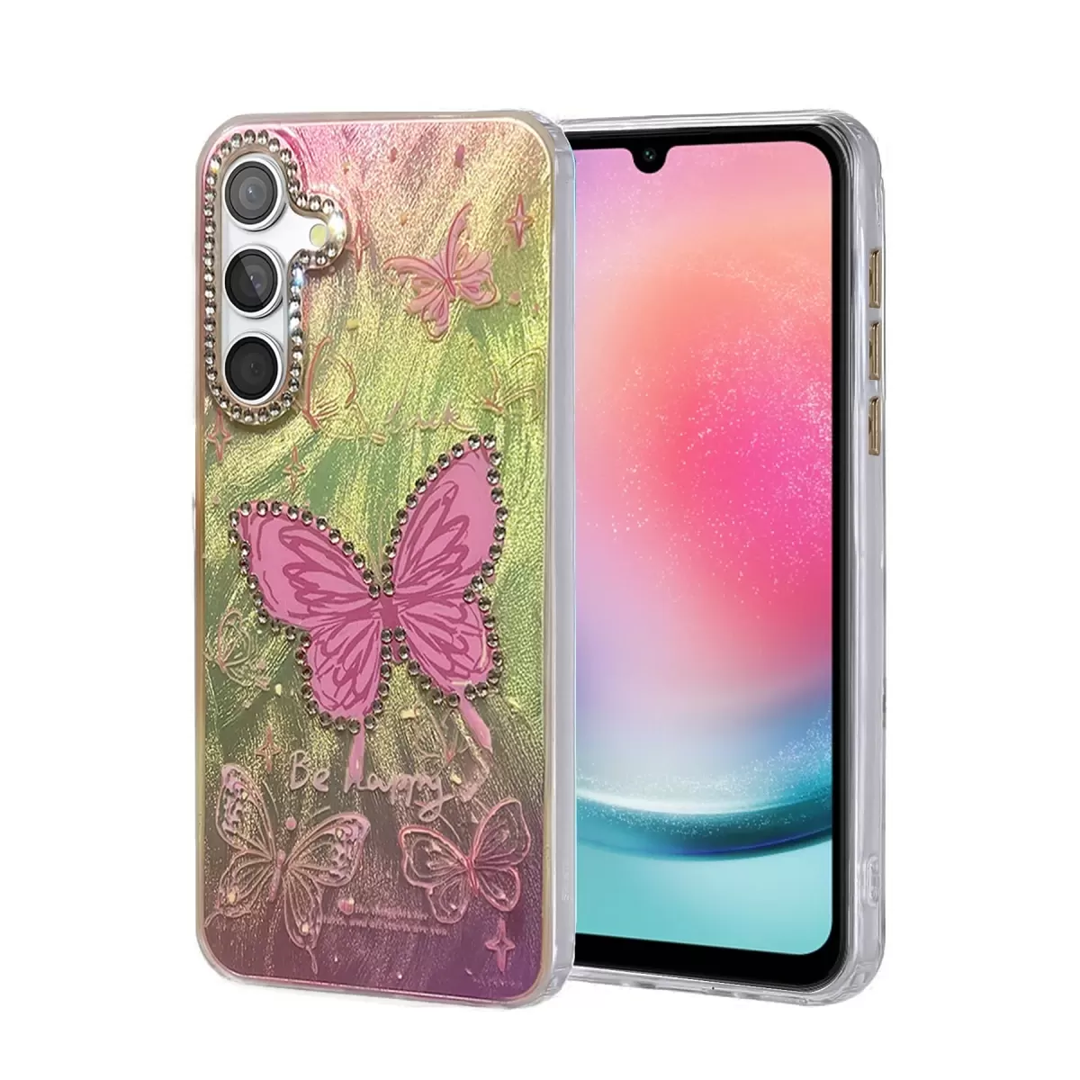 Newface Samsung Galaxy A24 4G Kılıf Blade Aynalı Desenli Kapak - Desen 5