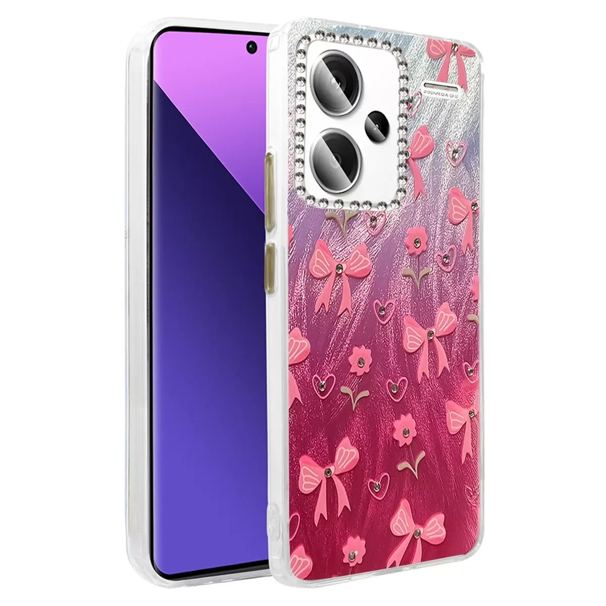 Newface Xiaomi Redmi Note 13 Pro Plus Kılıf Blade Aynalı Desenli Kapak - Desen 3
