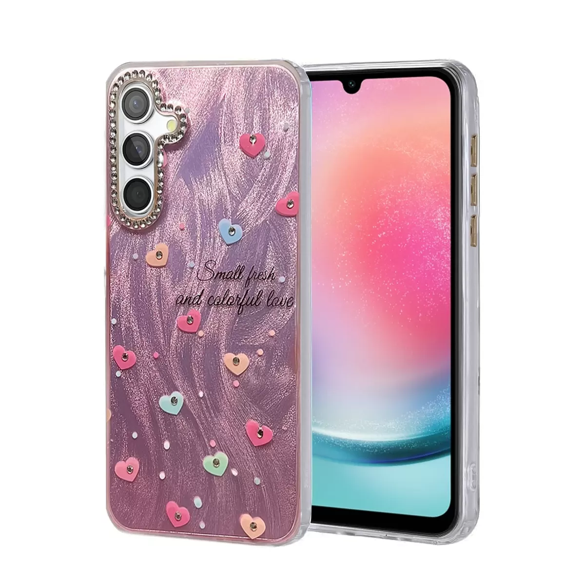 Newface Samsung Galaxy A24 4G Kılıf Blade Aynalı Desenli Kapak - Desen 8
