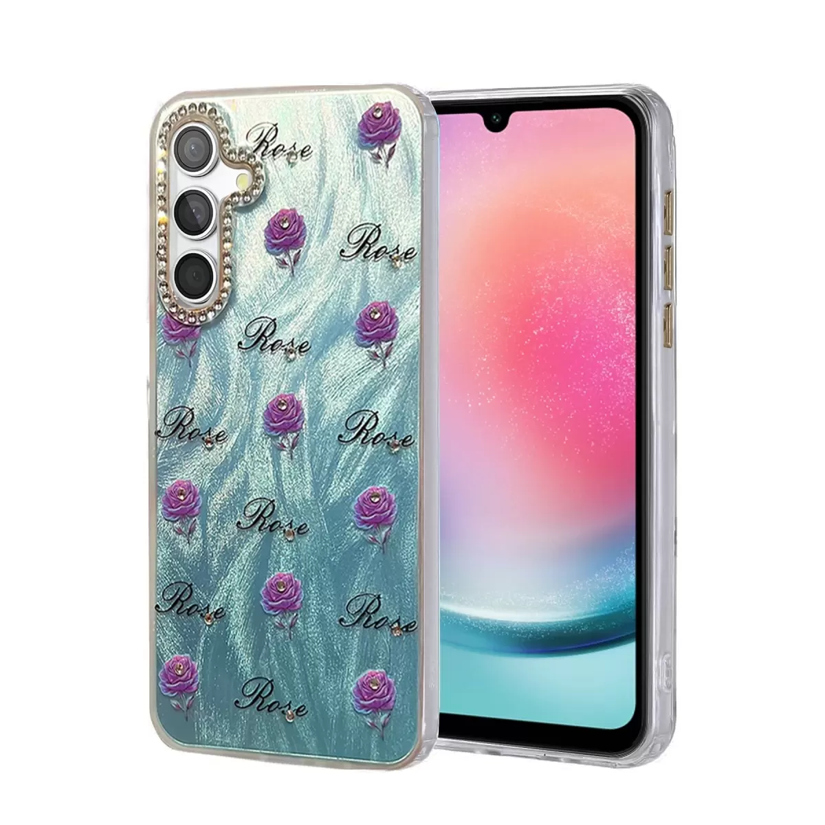 Newface Samsung Galaxy A24 4G Kılıf Blade Aynalı Desenli Kapak - Desen 9