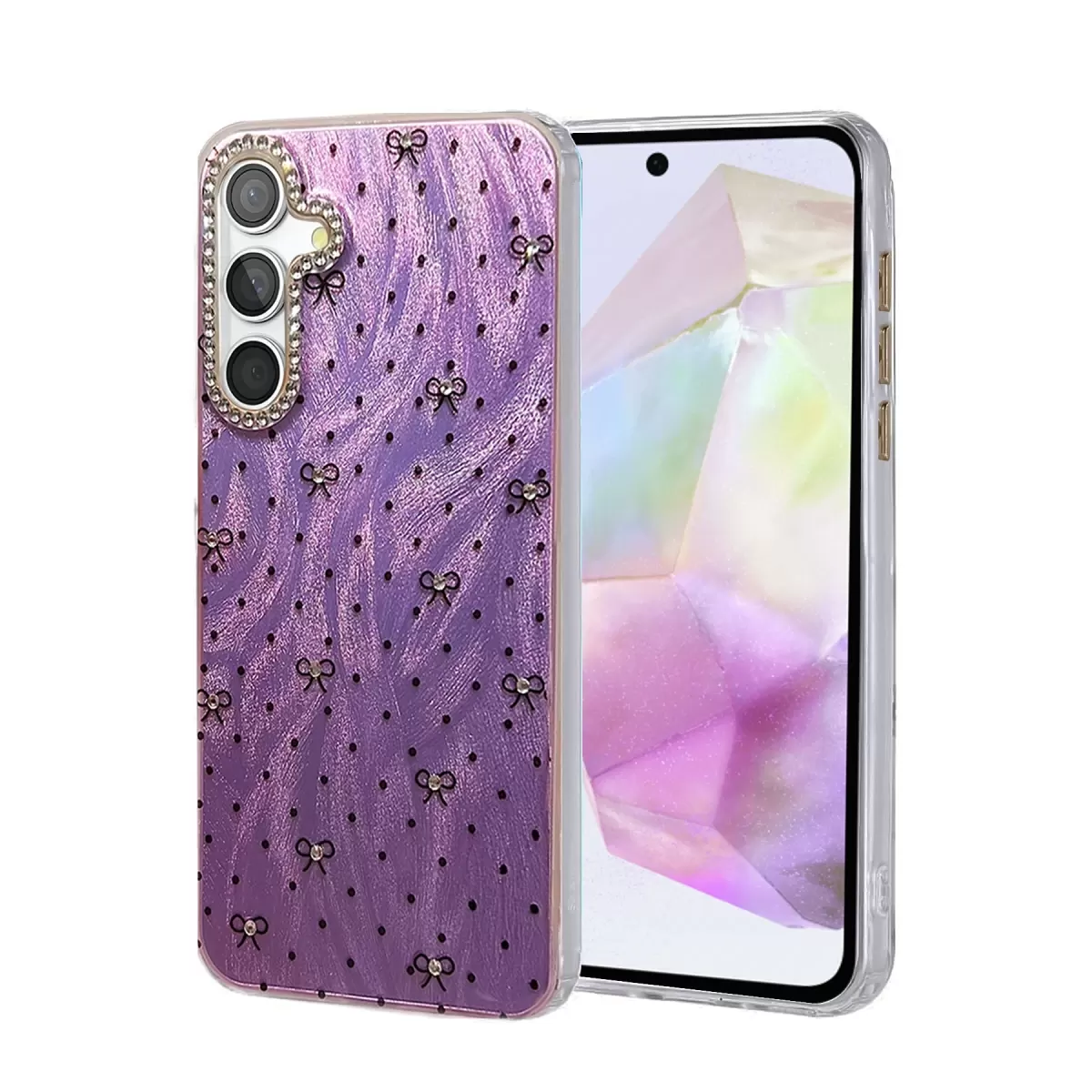 Newface Samsung Galaxy A35 5G Kılıf Blade Aynalı Desenli Kapak - Desen 2