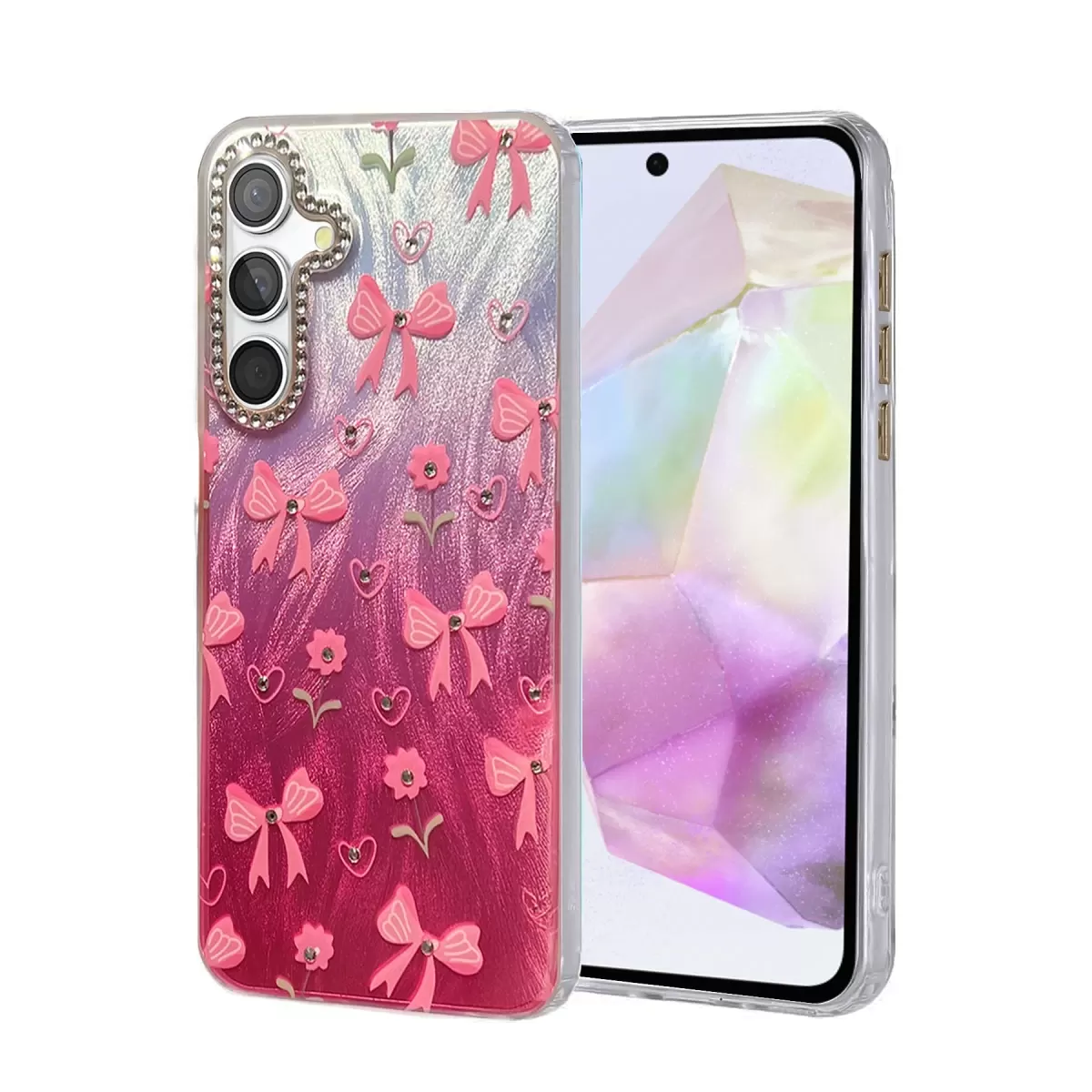 Newface Samsung Galaxy A35 5G Kılıf Blade Aynalı Desenli Kapak - Desen 3