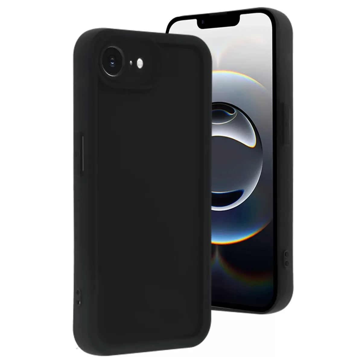 Newface Apple iPhone 16E Kılıf Viera Silikon - Siyah