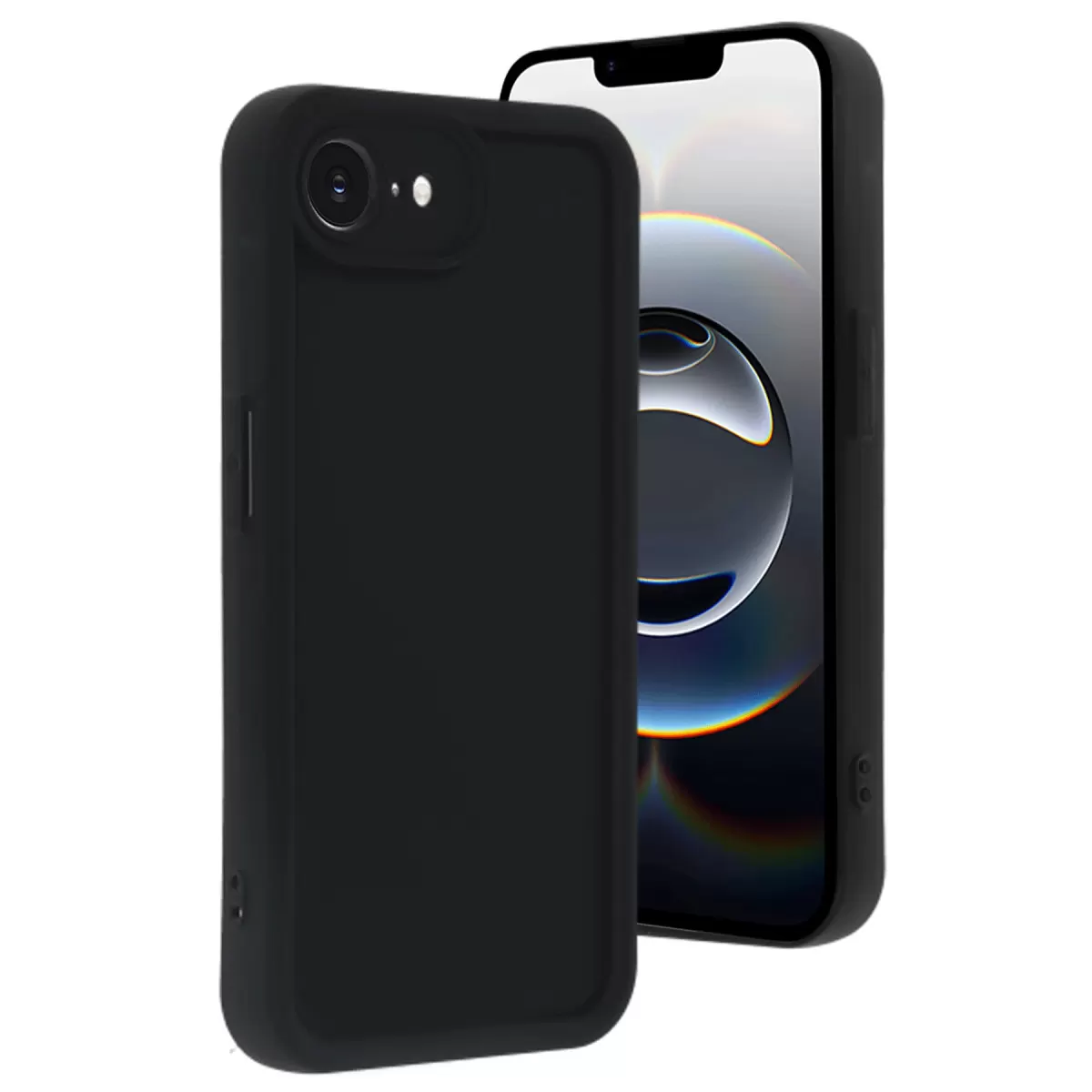 Newface Apple iPhone 16E Kılıf Viera Silikon - Siyah