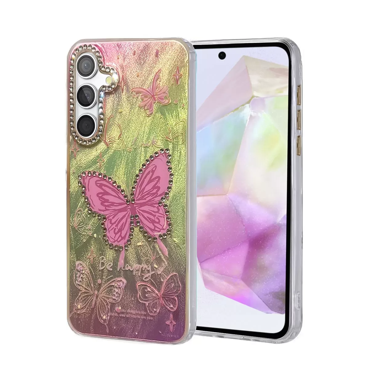 Newface Samsung Galaxy A35 5G Kılıf Blade Aynalı Desenli Kapak - Desen 5