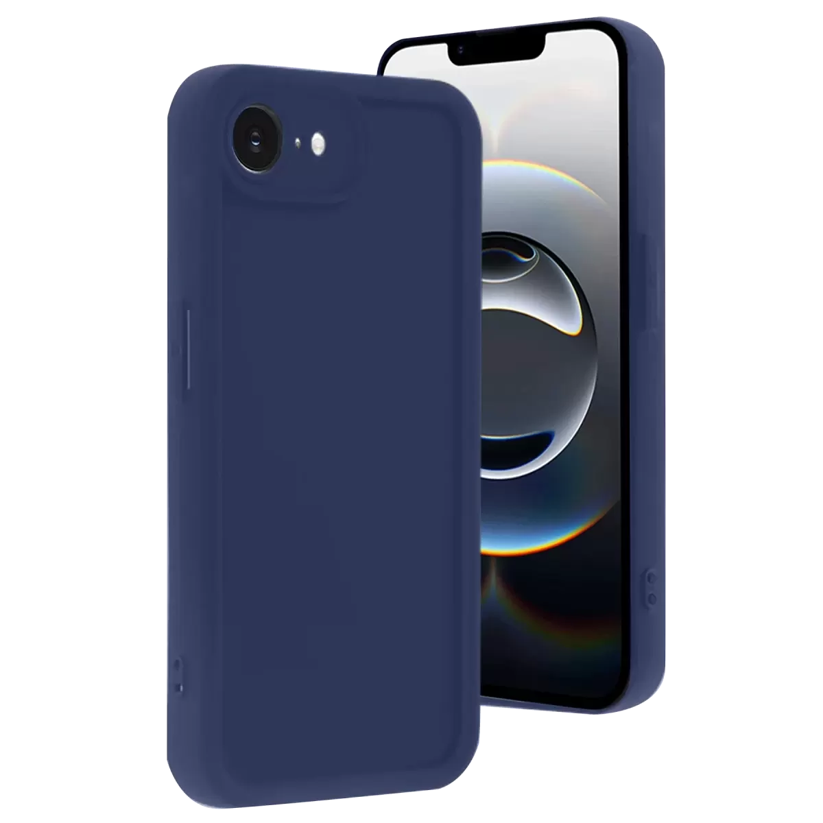 Newface Apple iPhone 16E Kılıf Viera Silikon - Lacivert