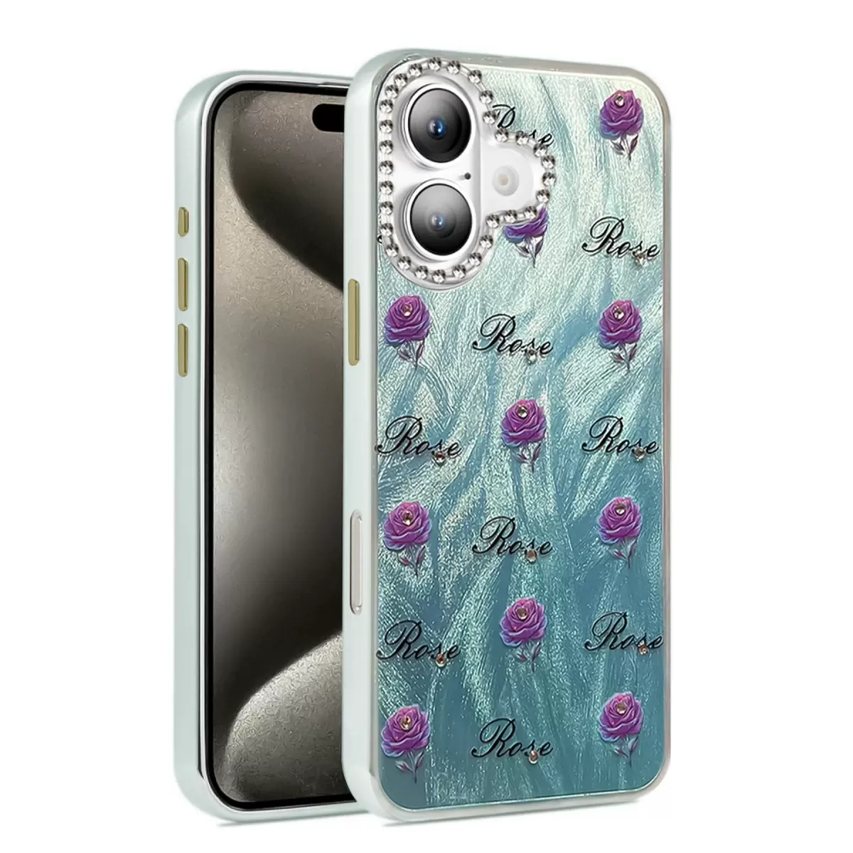 Newface Apple iPhone 16 Plus Kılıf Blade Aynalı Desenli Kapak - Desen 9