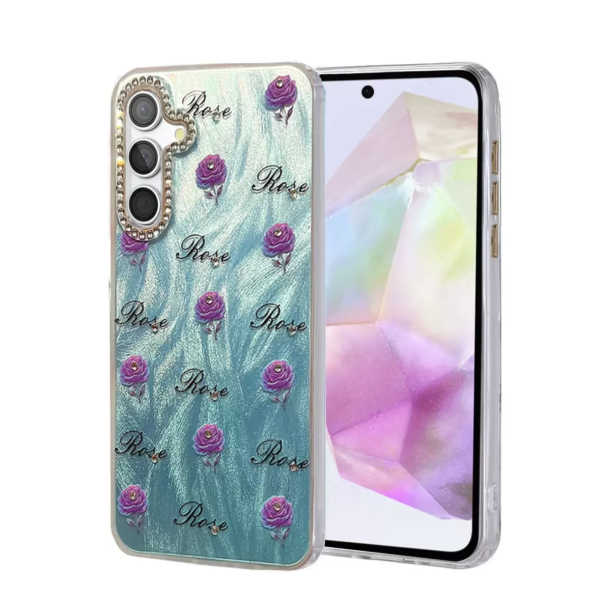 Newface Samsung Galaxy A35 5G Kılıf Blade Aynalı Desenli Kapak - Desen 9