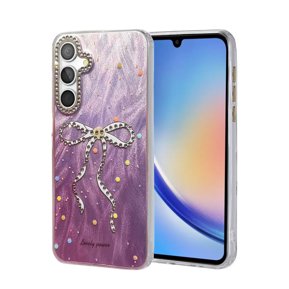 Newface Samsung Galaxy A34 5G Kılıf Blade Aynalı Desenli Kapak - Desen 1
