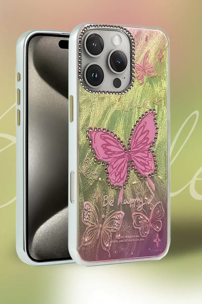 Newface Apple iPhone 7 Plus Kılıf Blade Aynalı Desenli Kapak - Desen 3