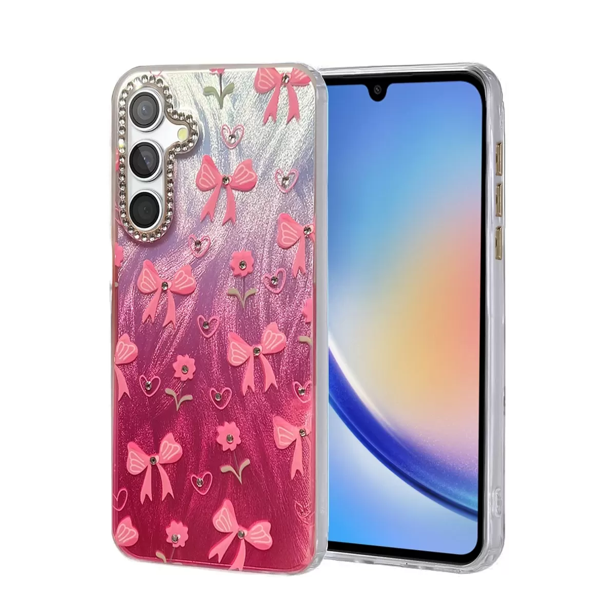 Newface Samsung Galaxy A34 5G Kılıf Blade Aynalı Desenli Kapak - Desen 3