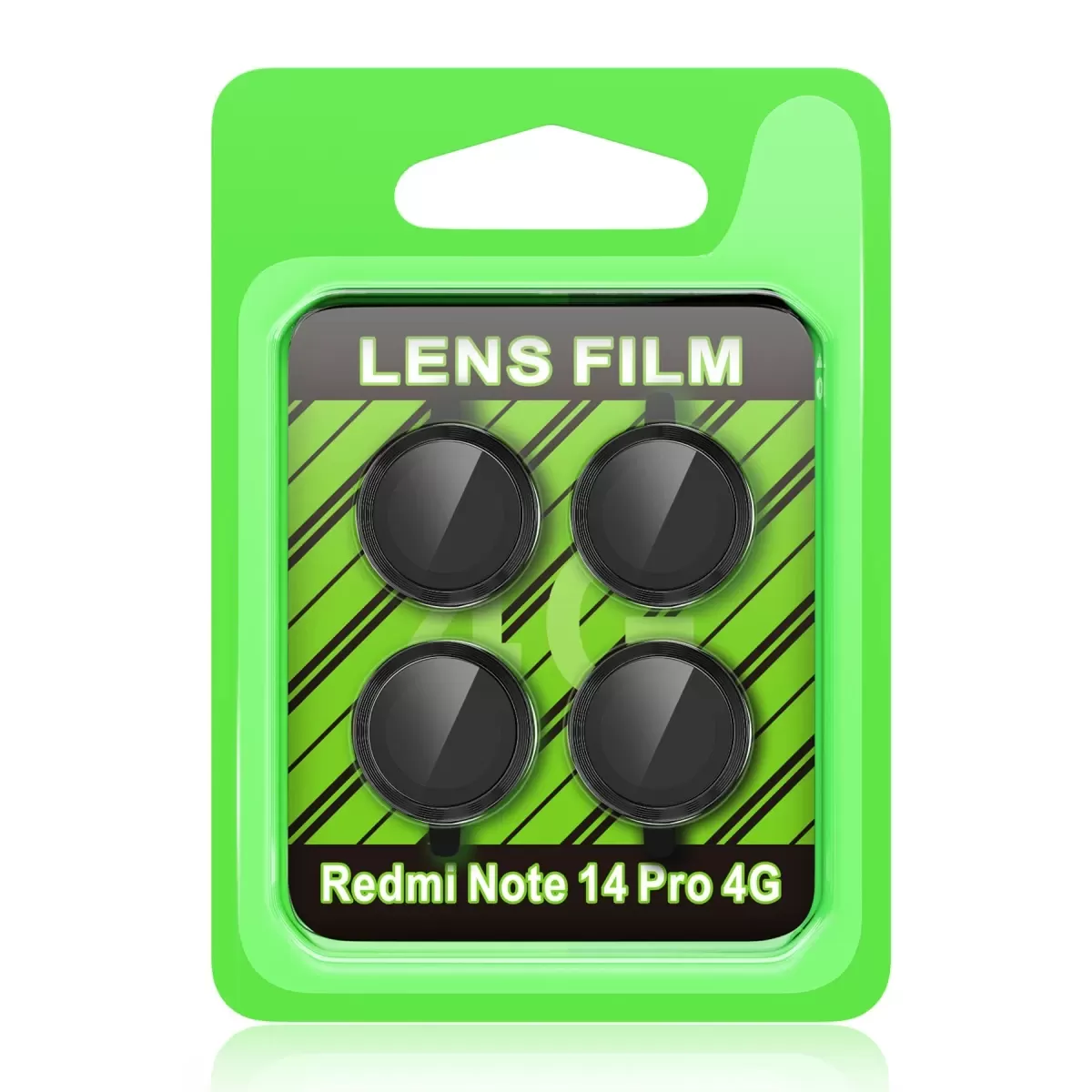 Newface Xiaomi Redmi Note 14 Pro 4G Raze Metal Kamera Lens - Siyah