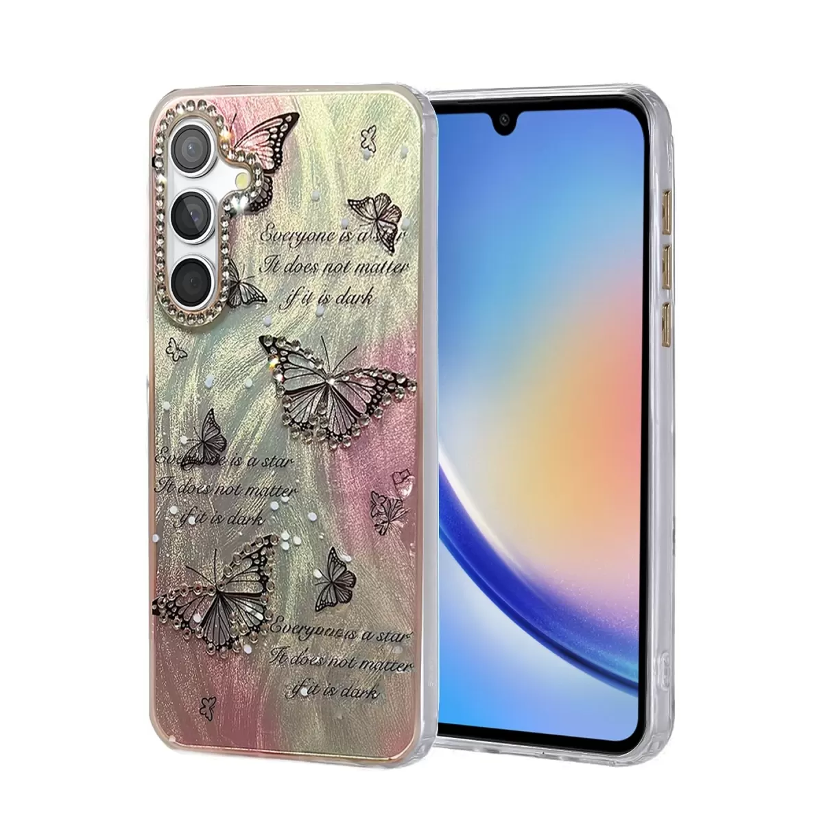 Newface Samsung Galaxy A34 5G Kılıf Blade Aynalı Desenli Kapak - Desen 6