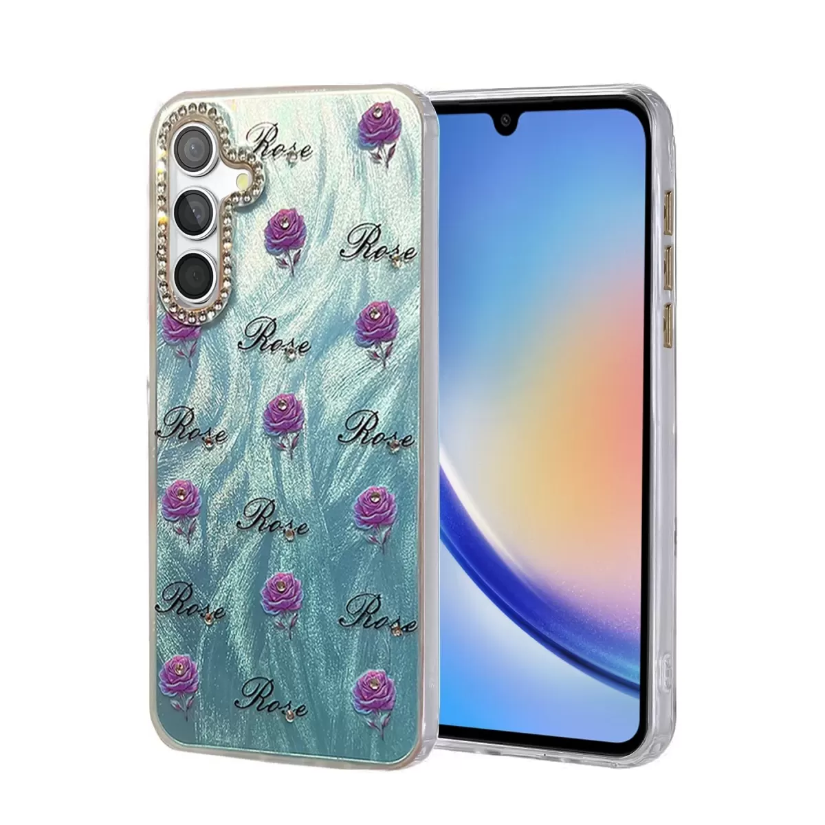 Newface Samsung Galaxy A34 5G Kılıf Blade Aynalı Desenli Kapak - Desen 9