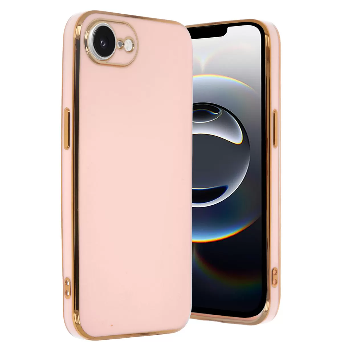 Newface Apple iPhone 16E Kılıf Volet Silikon - Pembe