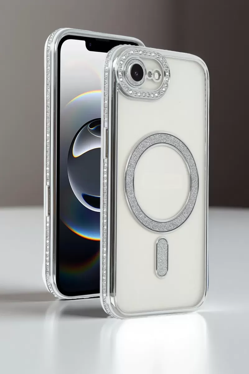 Newface Apple iPhone 16E Joke Simli Magneticsafe Kılıf - Derin Mor