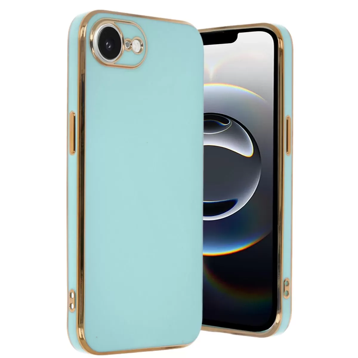 Newface Apple iPhone 16E Kılıf Volet Silikon - Açık Yeşil