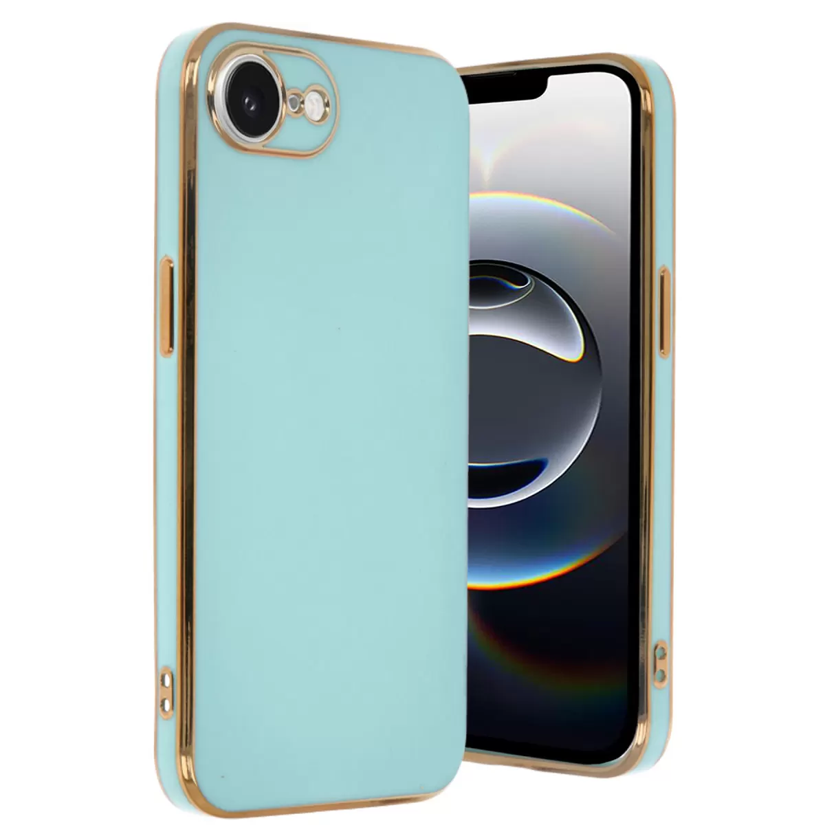 Newface Apple iPhone 16E Kılıf Volet Silikon - Açık Yeşil