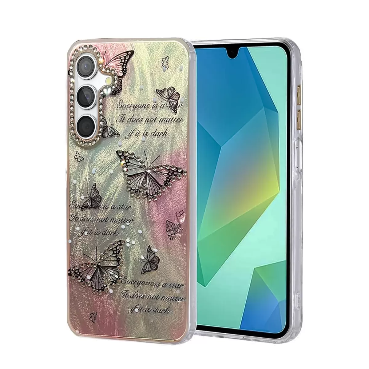 Newface Samsung Galaxy A55 5G Kılıf Blade Aynalı Desenli Kapak - Desen 6