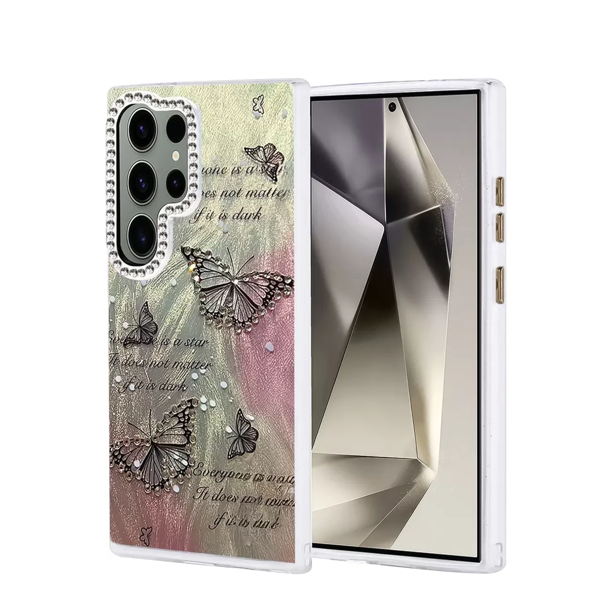 Newface Samsung Galaxy S24 Ultra Kılıf Blade Aynalı Desenli Kapak - Desen 6