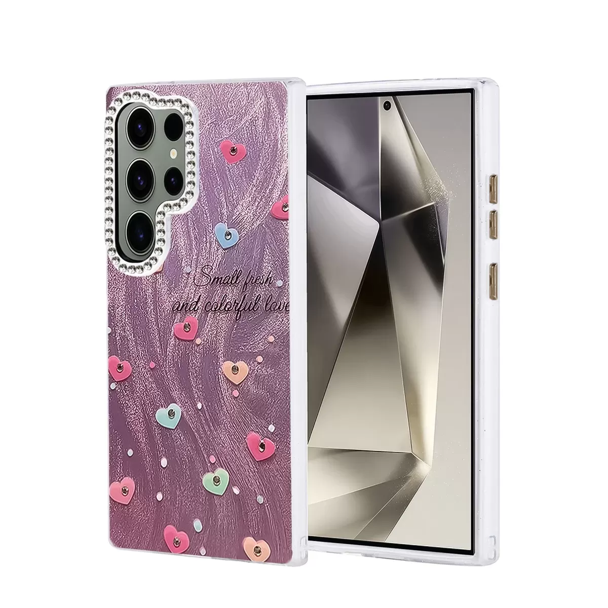 Newface Samsung Galaxy S24 Ultra Kılıf Blade Aynalı Desenli Kapak - Desen 8
