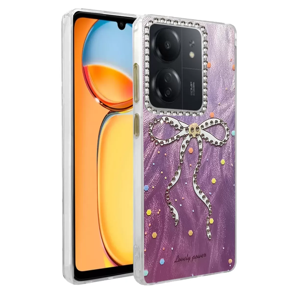 Newface Xiaomi Redmi 13C Kılıf Blade Aynalı Desenli Kapak - Desen 1