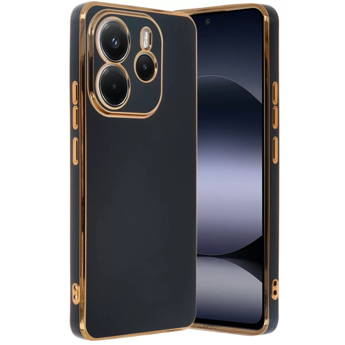 Newface Xiaomi Redmi Note 14 4G Kılıf Volet Silikon - Siyah