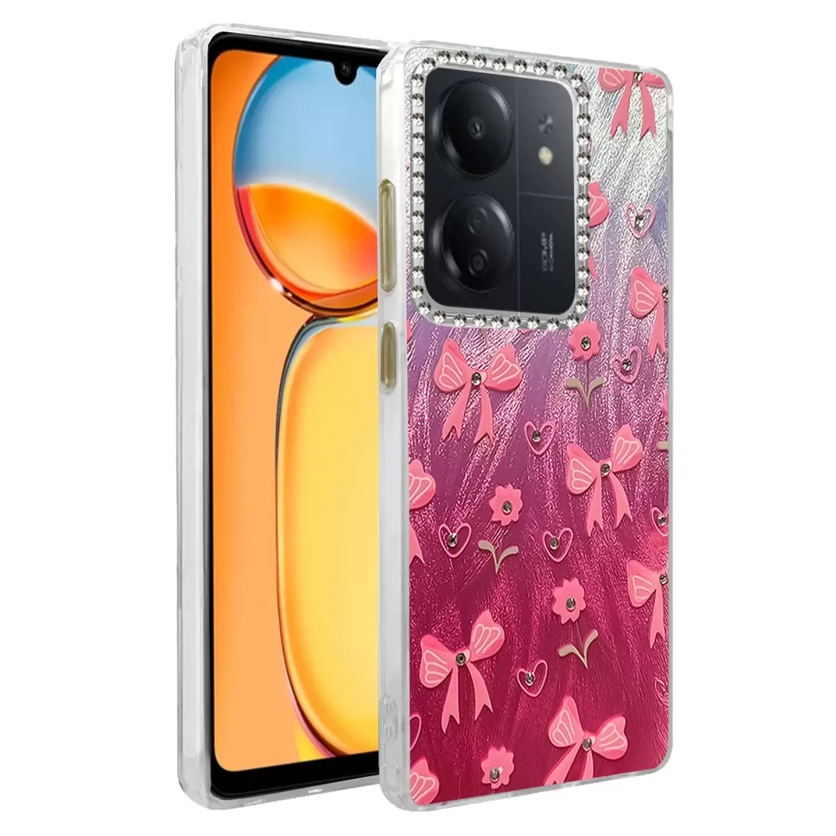 Newface Xiaomi Redmi 13C Kılıf Blade Aynalı Desenli Kapak - Desen 3
