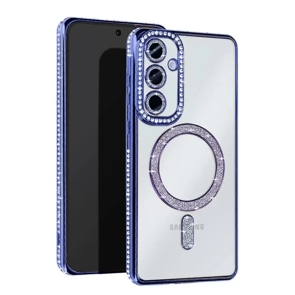 Newface Samsung Galaxy S25 Edge Joke Simli Magneticsafe Kılıf - Mavi