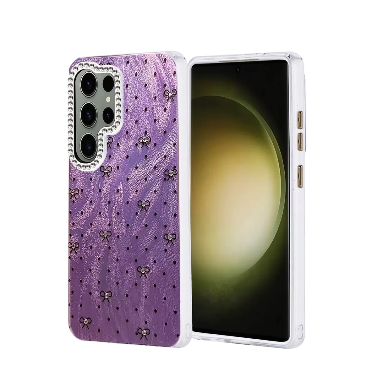 Newface Samsung Galaxy S25 Ultra Kılıf Blade Aynalı Desenli Kapak - Desen 2