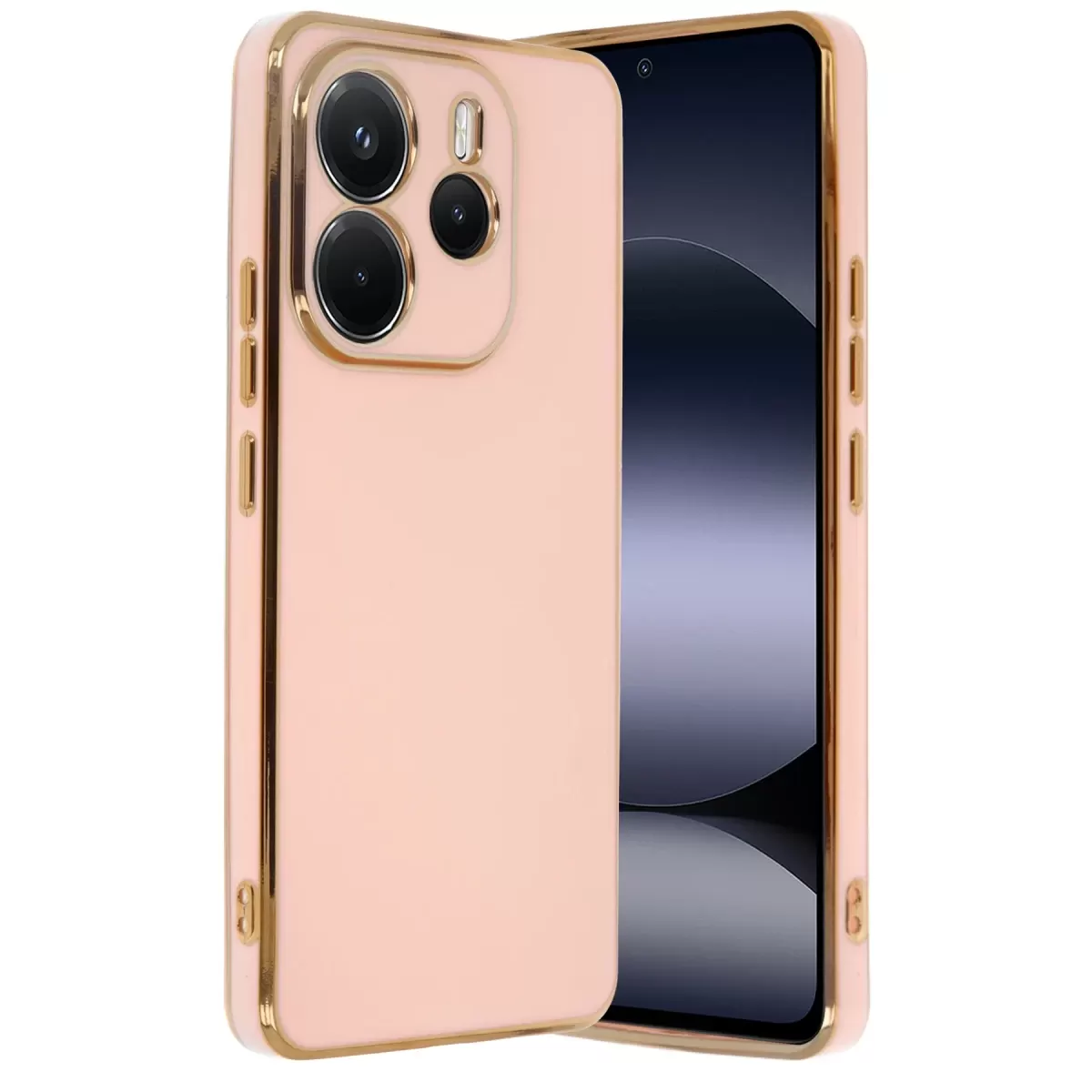 Newface Xiaomi Redmi Note 14 4G Kılıf Volet Silikon - Pembe