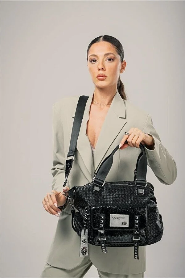 Wawin Siyah Cilt Omuz Çantası