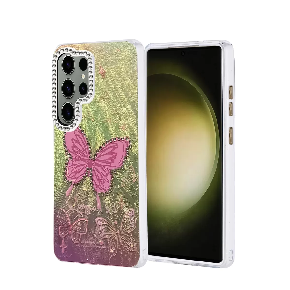Newface Samsung Galaxy S25 Ultra Kılıf Blade Aynalı Desenli Kapak - Desen 5